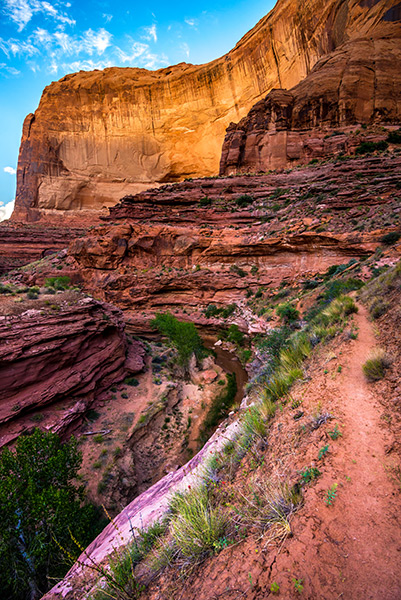 Walking the Cliff at Sunset - Coyote Gulch - Utah - Photographer's Guide